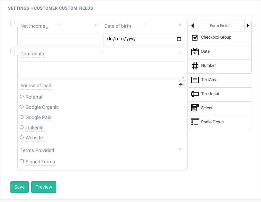 Custom Fields Custom Fields
